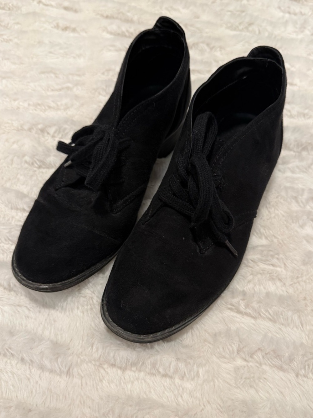 X-Appeal Tandy Black Suede Lace Up Booties